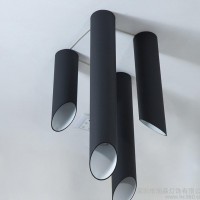 【直销】黑色直筒LED吸顶灯大气客厅灯具创意个性卧室餐厅